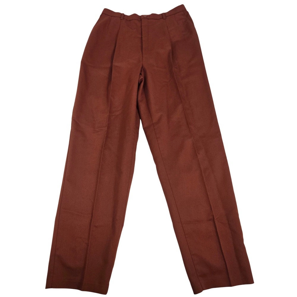 Vintage Levis Sportswear Womens Pleated Pants Rust Brown 10 High Rise USA Made